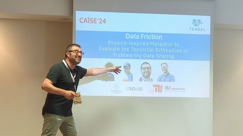 Pierluigi Plebani presenting TEADAL at CAISE'24